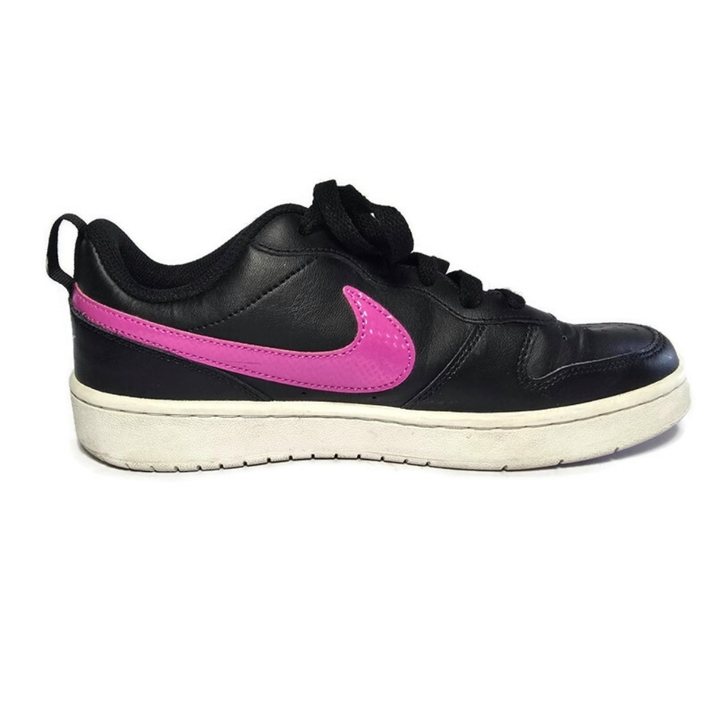 Nike Court Borough 2 Low Black Pink Youth Sz 7Y BQ5448-003 - Picture 15 of 16